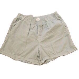 Vtg Crazy Shirts Hawaii Shorts Mens XXL Green Cotton Elastic Waist Made in USA